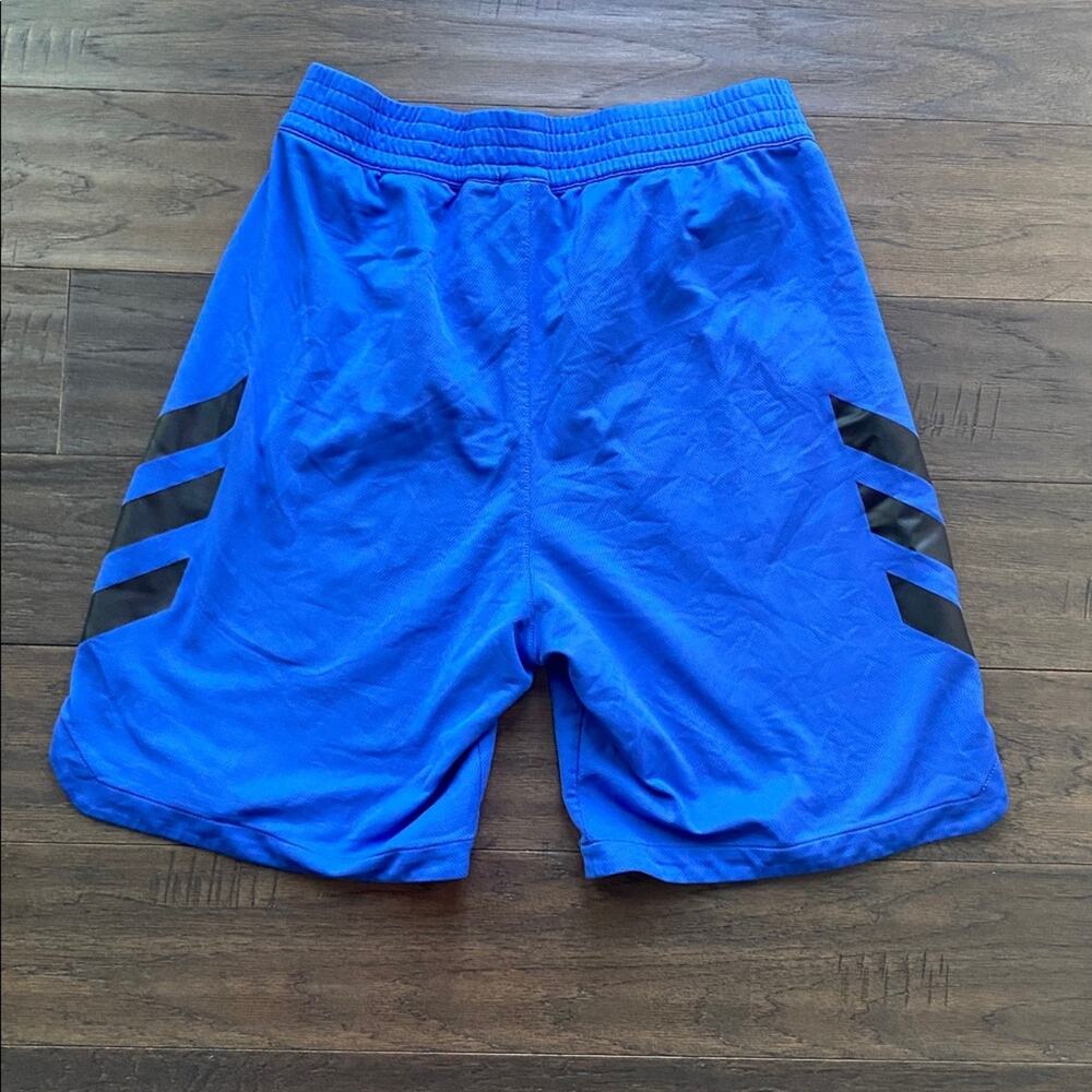 Adidas Athletic Shorts Boys Size XL Blue and Black - Picture 6 of 6